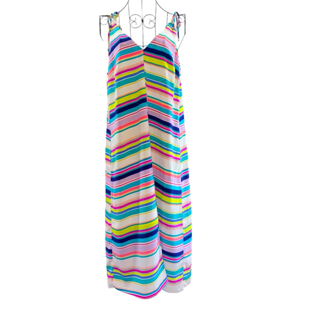 NEW Alice & Trixie Rumer Cabana Brightly Striped Resortware Maxi Dress, Size XS